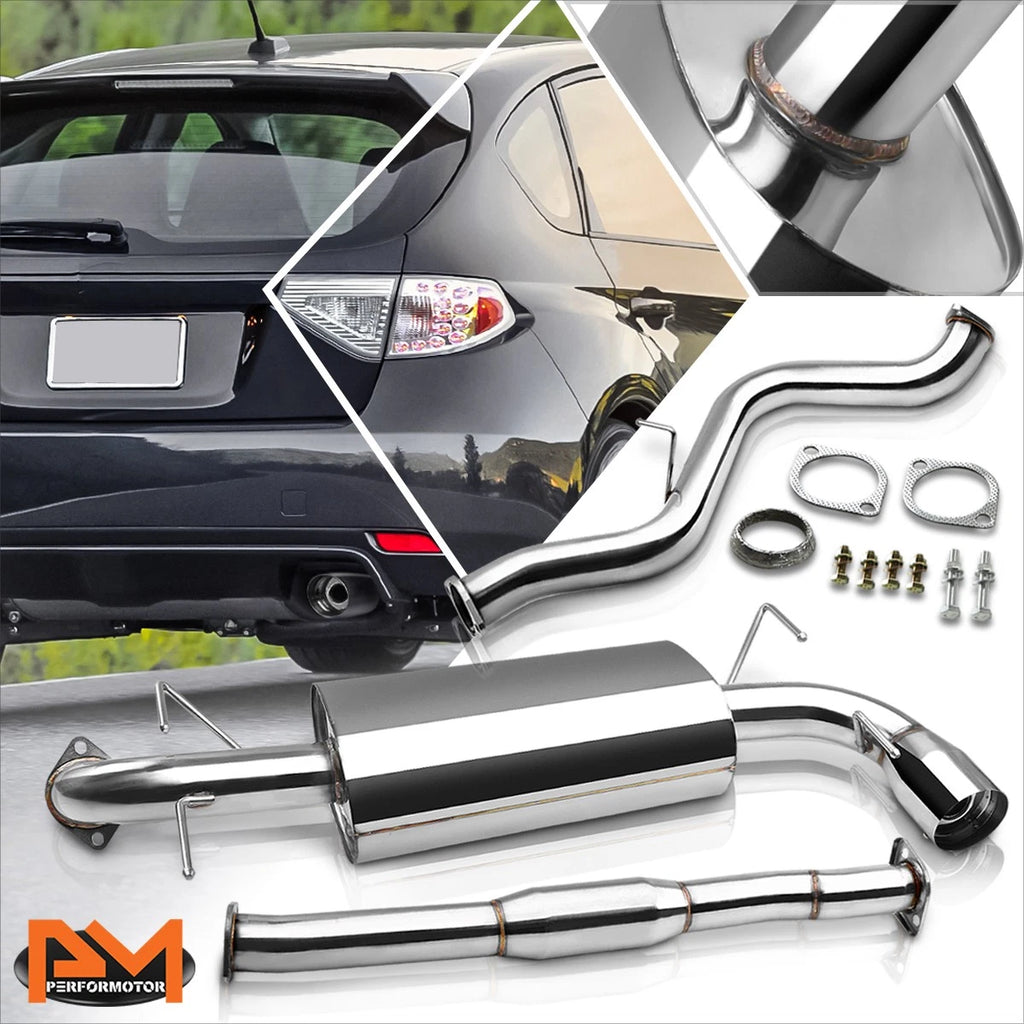 4" Tip Muffler Catback Exhaust System for Subaru Impreza WRX (2008–2014)