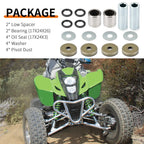 Front Lower A-Arm Bushing Shaft Seal Washer Set for Arctic Cat 400 DVX (2004-2008)