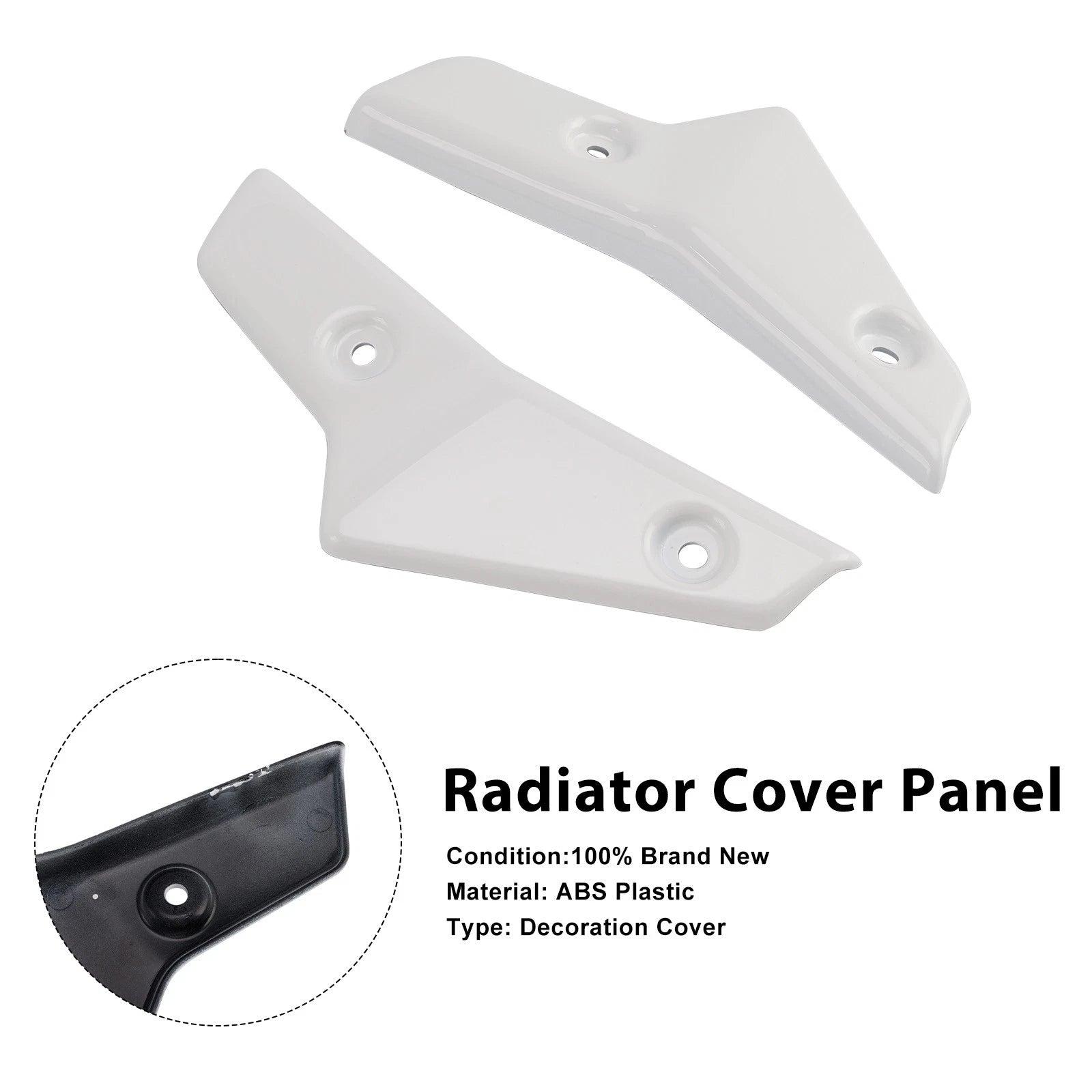Radiator Side Cover Fairing Panels for Street Triple 765 R/RS (2020–2022) White