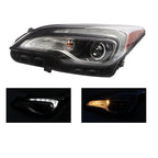 Halogen Headlight Left Driver for Buick Envision (2016–2018) W/ LED DRL Bulbs