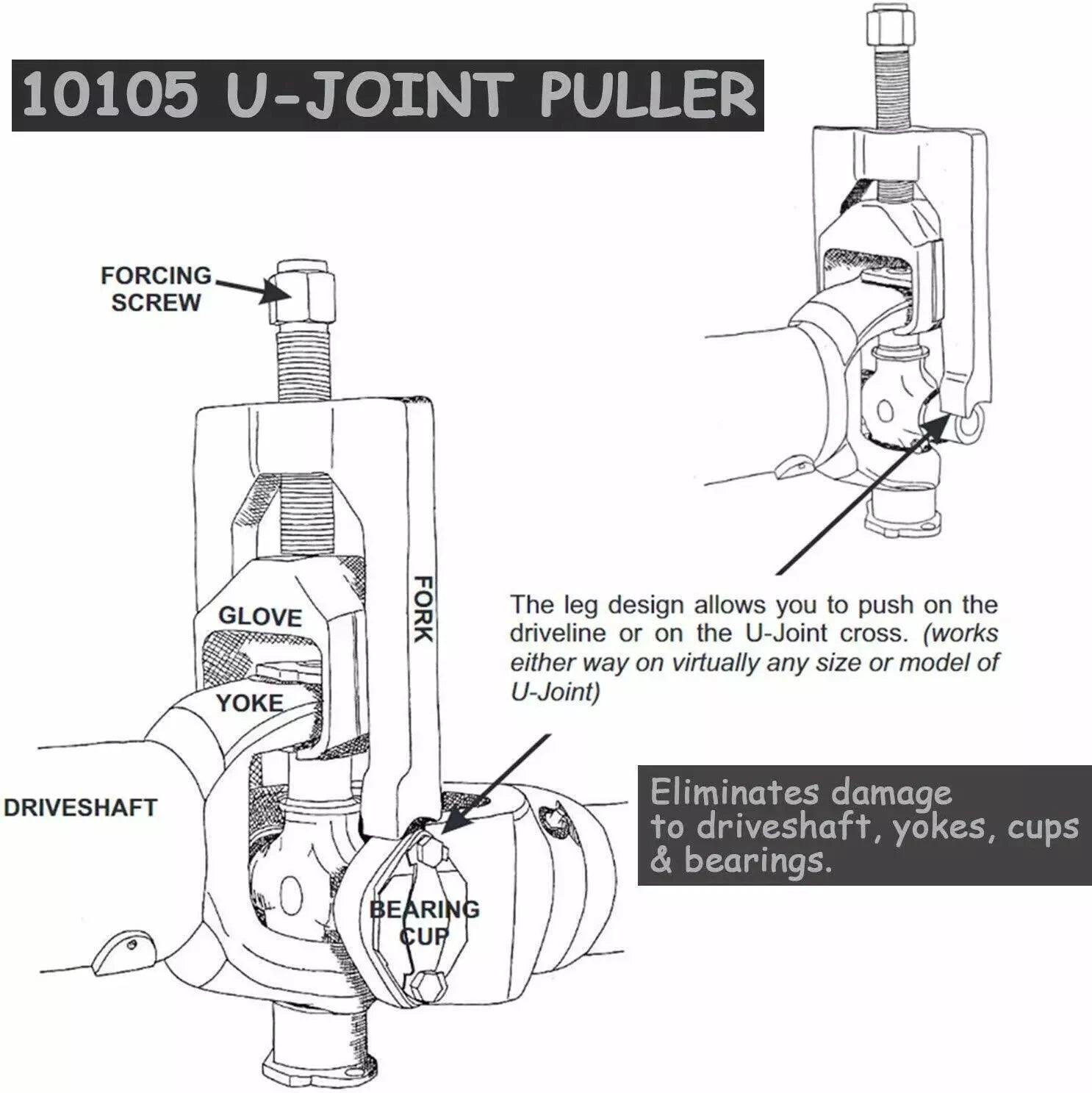 Joint Puller Tool for Universal Car Truck (10105)