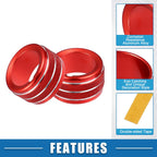 Set of 2 AC Radio Switch Knob Cover Trim for Subaru BRZ, Toyota 86 (2022)