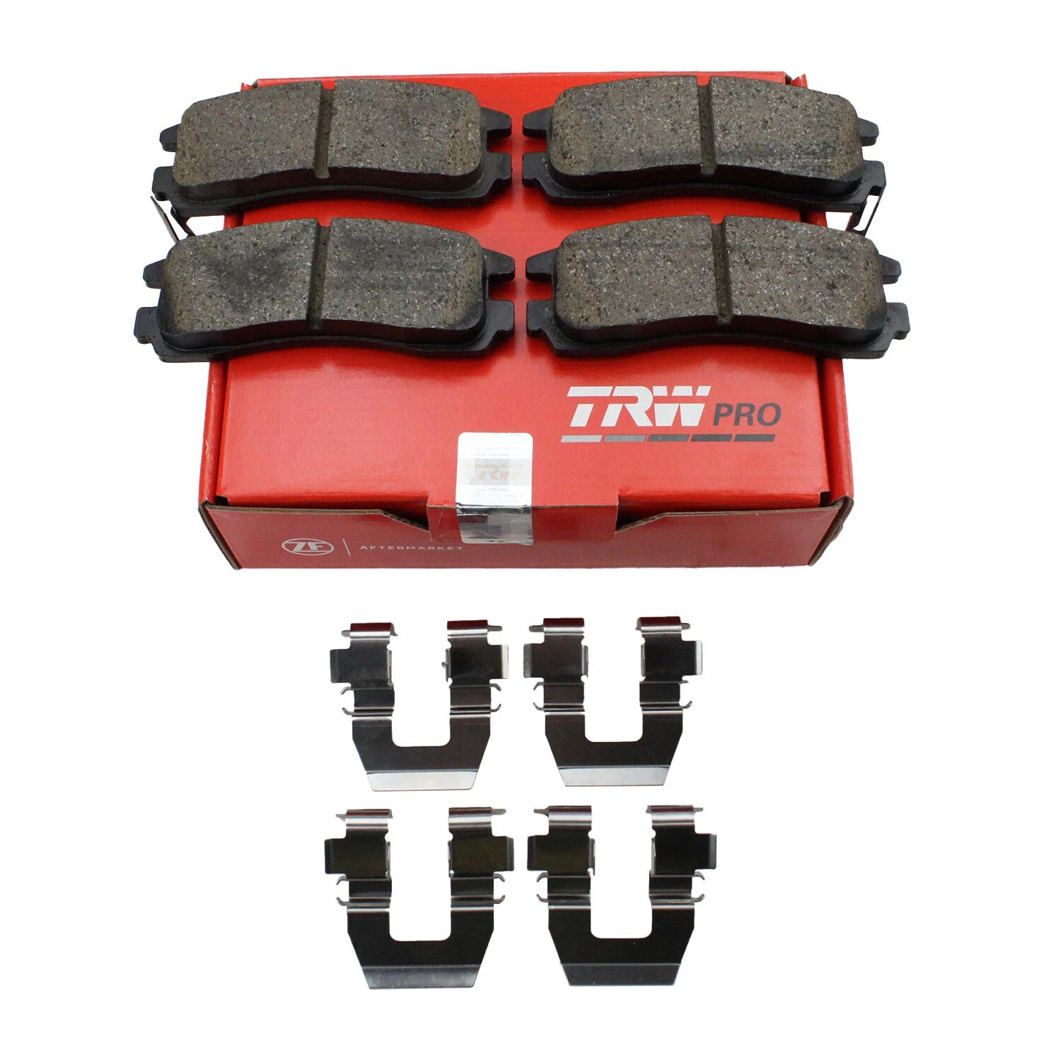 Set of 4 TRW Pro Rear Ceramic Slotted Brake Pads for Buick Chevy Oldsmobile Pontiac