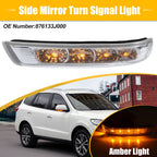 LED Left Rear View Mirror Turn Signal Amber Light for Hyundai Santa Fe (2007–2012)