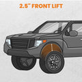 2.5" Front Leveling Lift Kit for Ford Ranger (2019–2021) 2WD 4WD