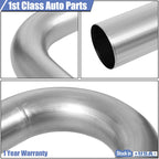 16x 3" OD Steel Exhaust Tubing Mandrel Pipe Kit for Custom Applications