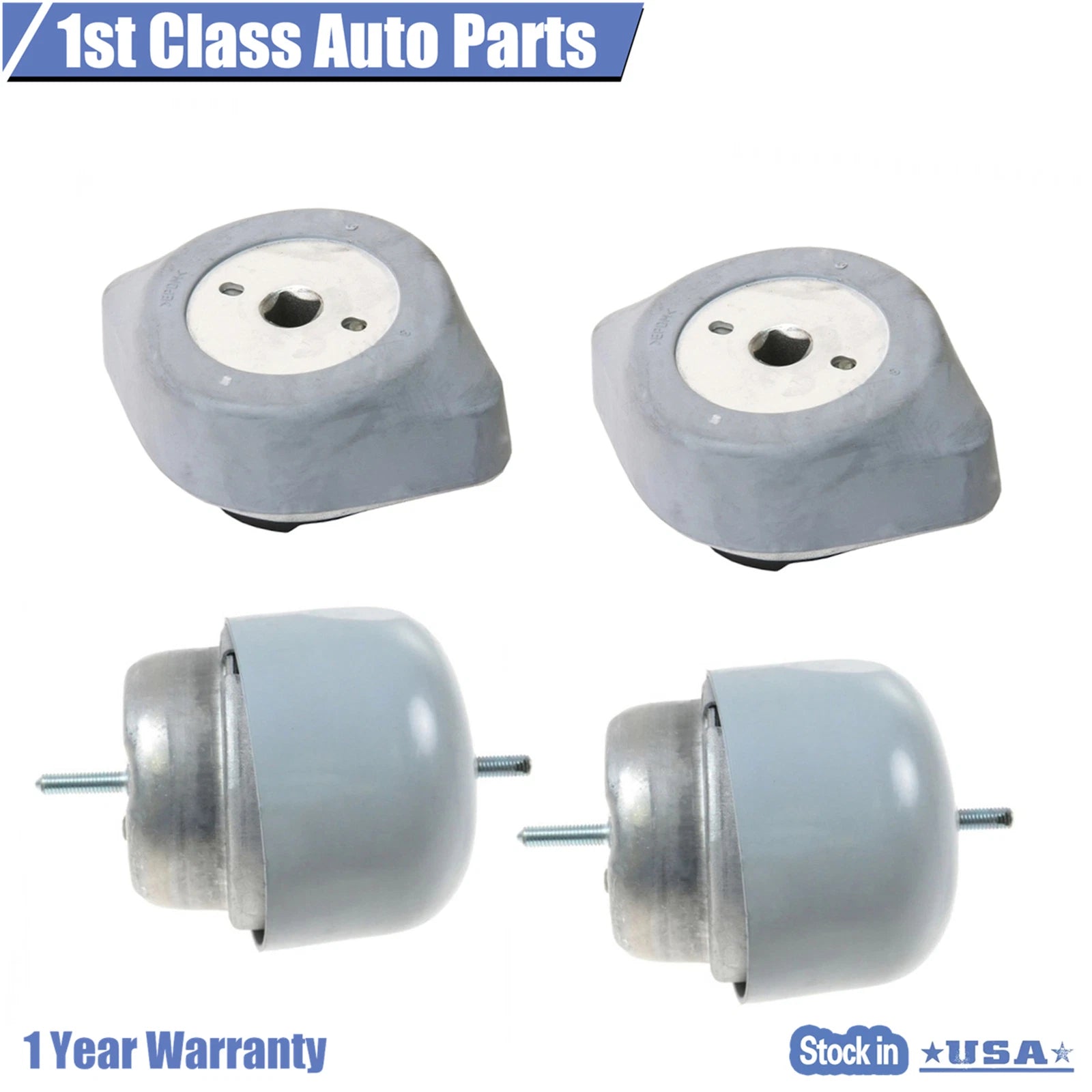 Set of 2 Engine Motor Trans Mounts for Audi Volkswagen (1996–2006) A6924 A6922