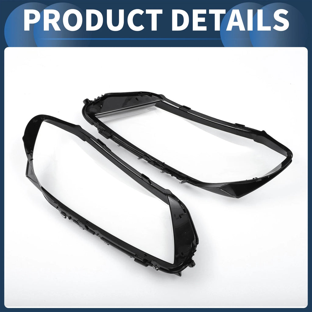 1 Pair Headlight Lens Cover for Volkswagen Passat B7 (2012–2015)