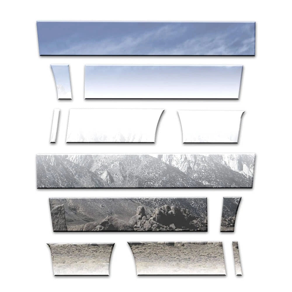 Rocker Panel Set 12pc Heavy Duty for 2009-2014 Ford F-150 Crew 6.5 Bed