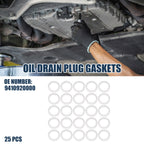 25pcs Oil Drain Plug Gaskets 20mm ID No.9410920000 for Honda