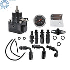 Fuel Pressure Regulator Kit with 100psi Gauge for Universal Fit