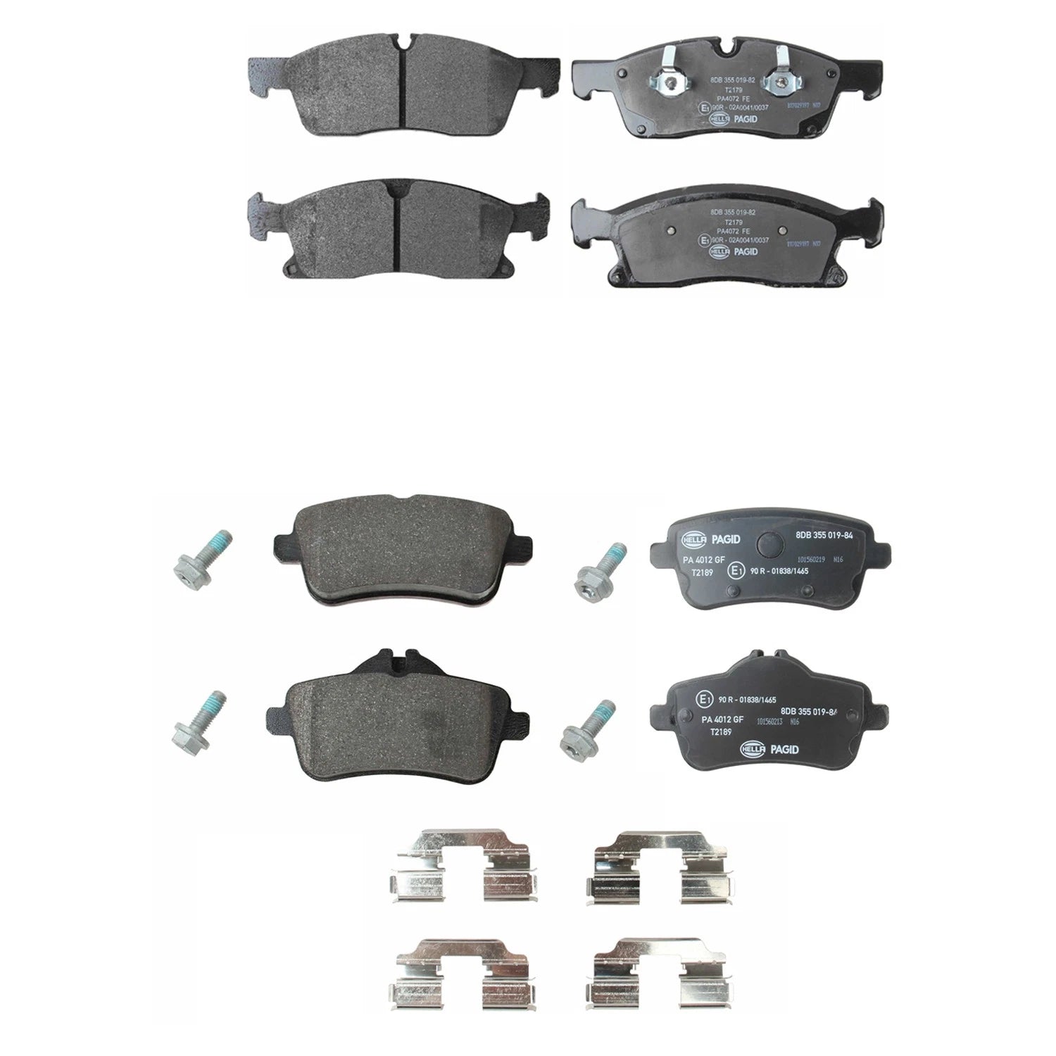 Disc Brake Pads Kit for Mercedes-Benz X166 GLE300d GLE350 ML250 ML350 (2016–2020)