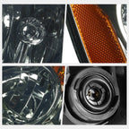 Headlight Lamps for Acura RSX DC5 (2002–2004) Smoked Housing Clear Lens