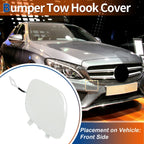 Front Bumper Tow Hook Cover for Mercedes-Benz C43 (2017-2020) Polar White