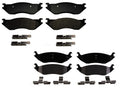 Set of 4 Semi-Metallic Brake Pads for Dodge Ram 1500 (2002–2004)