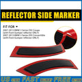 2X Dark Smoke Bumper Side Marker Lamps for BMW E92 E93 (2007–2013)