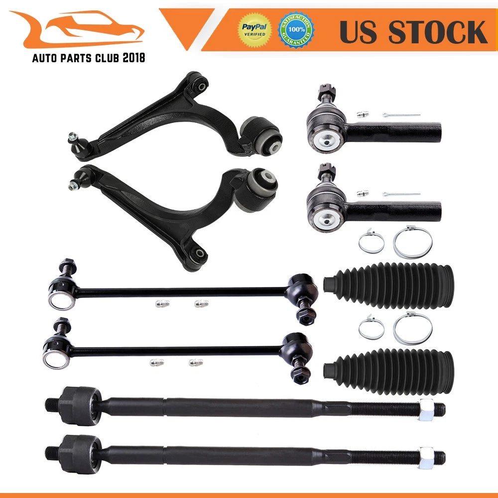Set of 10 Front Lower Control Arms with Ball Joints for Chrysler Pacifica (2004–2008)