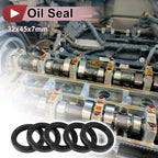 Set of 5 Rotary Shaft Oil Seals for Various Models (32x45x7mm, Nitrile)