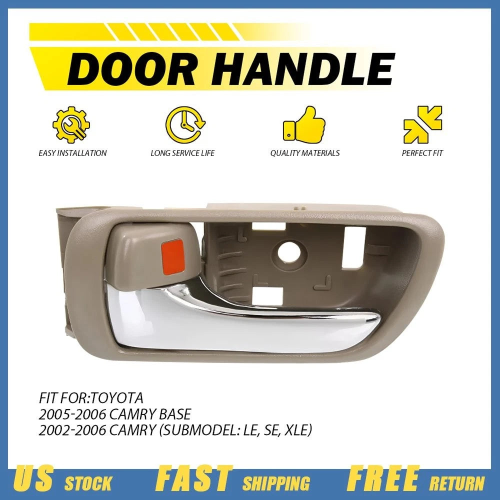 Interior Door Handle for Toyota Camry (2002–2006) Front/Rear Left Beige