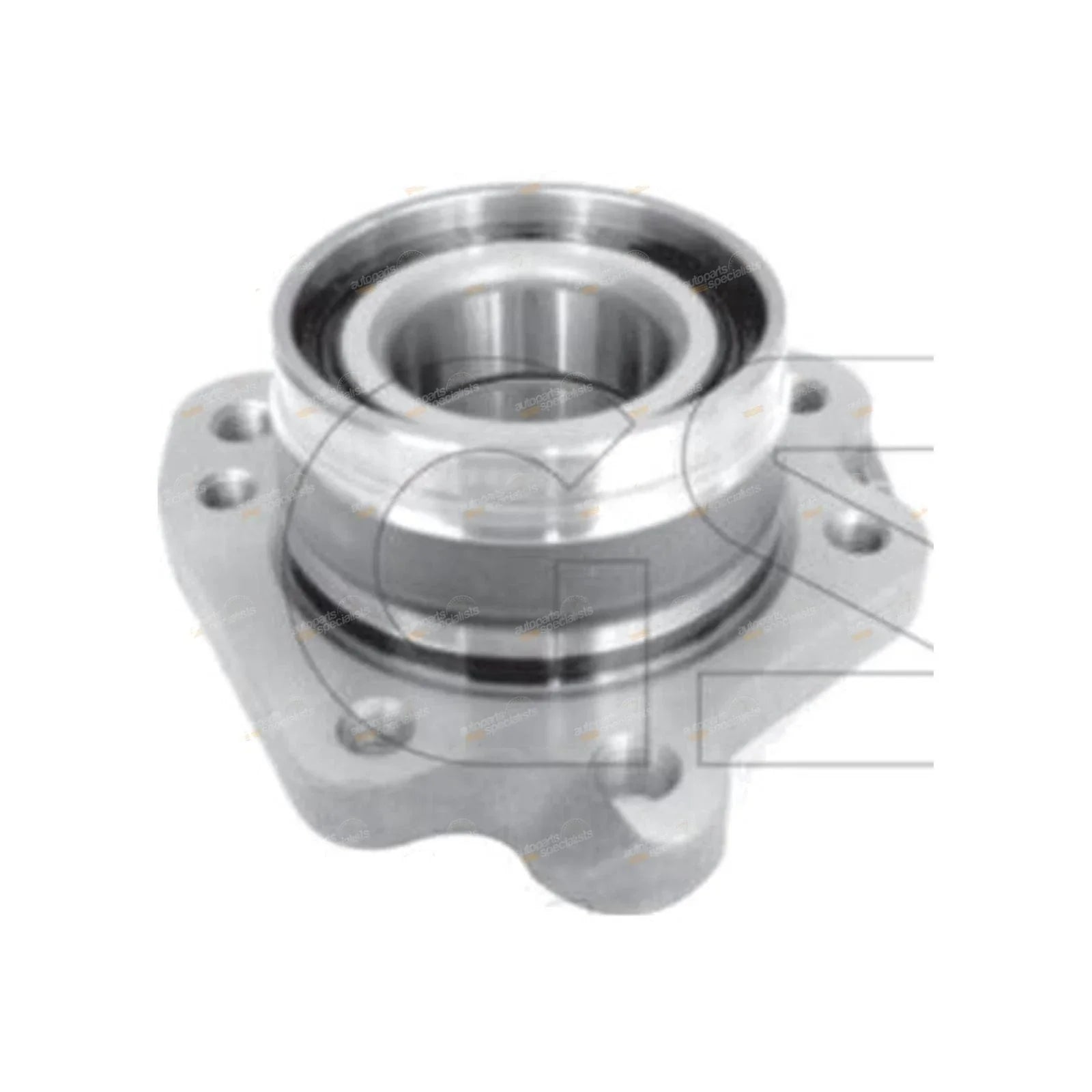 LH Rear Wheel Bearing Hub Assembly 4cyl 2.0L 2.2L for Honda CR-V (1997-2002)