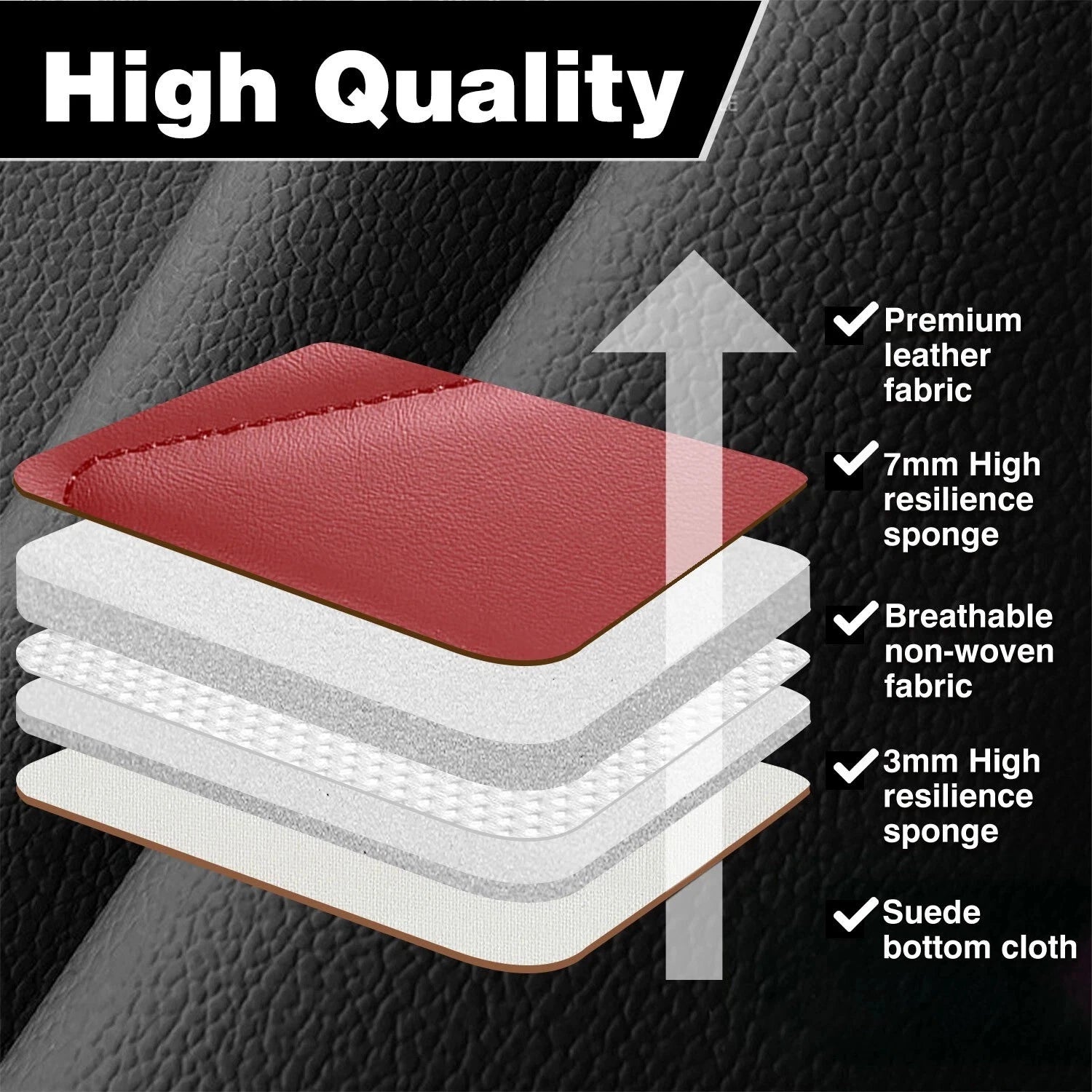 Leather Car Seat Covers Set for Hyundai (5-Seats)