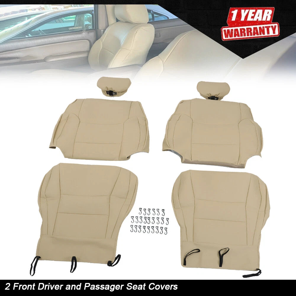 Set of 2 Front Replacement Seat Covers for Toyota 4Runner (1996–2002) Tan