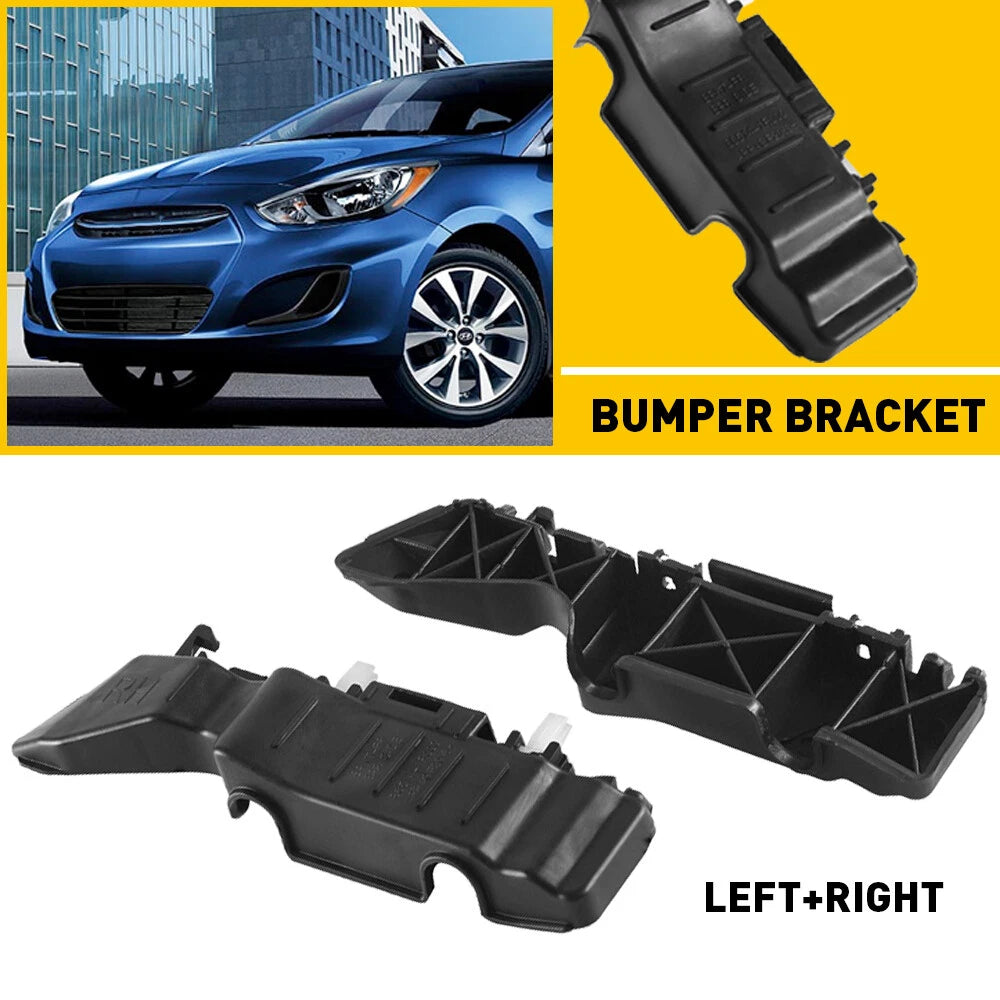Set of 2 Bumper Support Bracket Retainers for Hyundai Accent (2012–2017)
