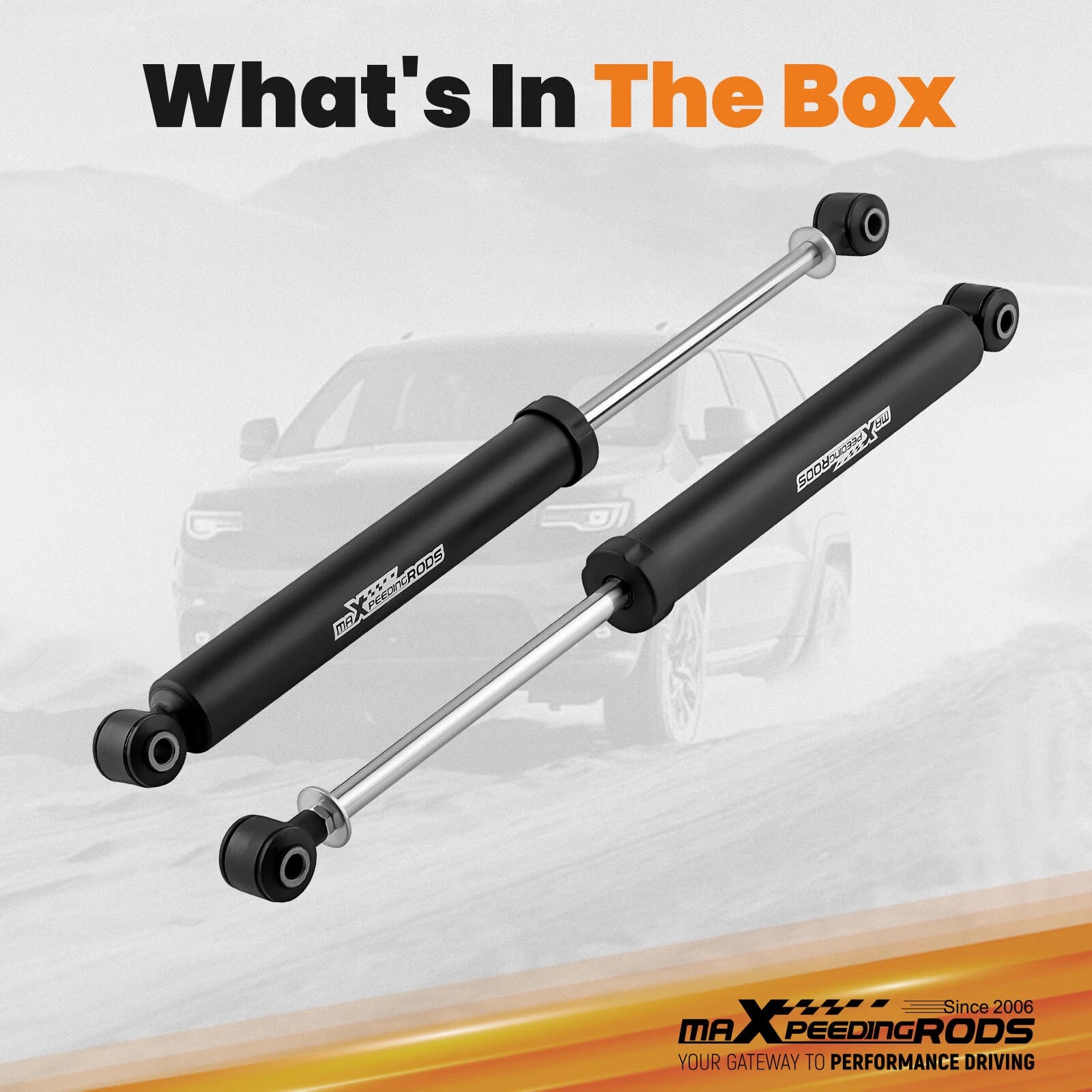 Rear Shock Absorbers Lift Kit for GMC Sierra 1500 2WD 4WD (2007–2022)