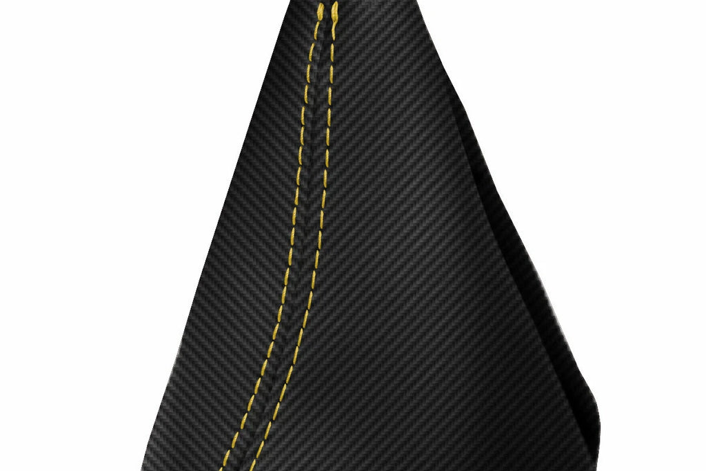E Brake Boot Cover for BMW F30 F31 F32 F33 F34 F35 (2014–2019) Carbon Fiber Yellow Stitch