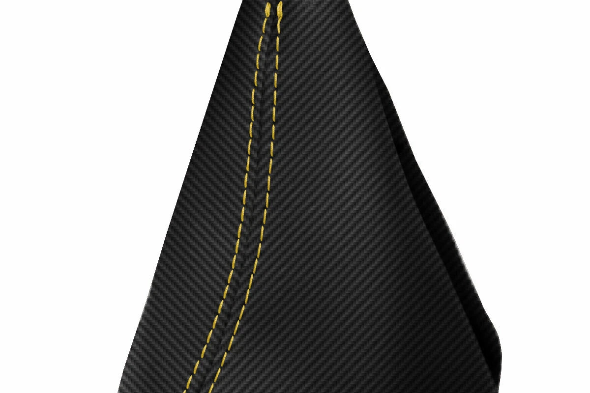 E Brake Boot Cover for BMW F30 F31 F32 F33 F34 F35 (2014–2019) Carbon Fiber Yellow Stitch