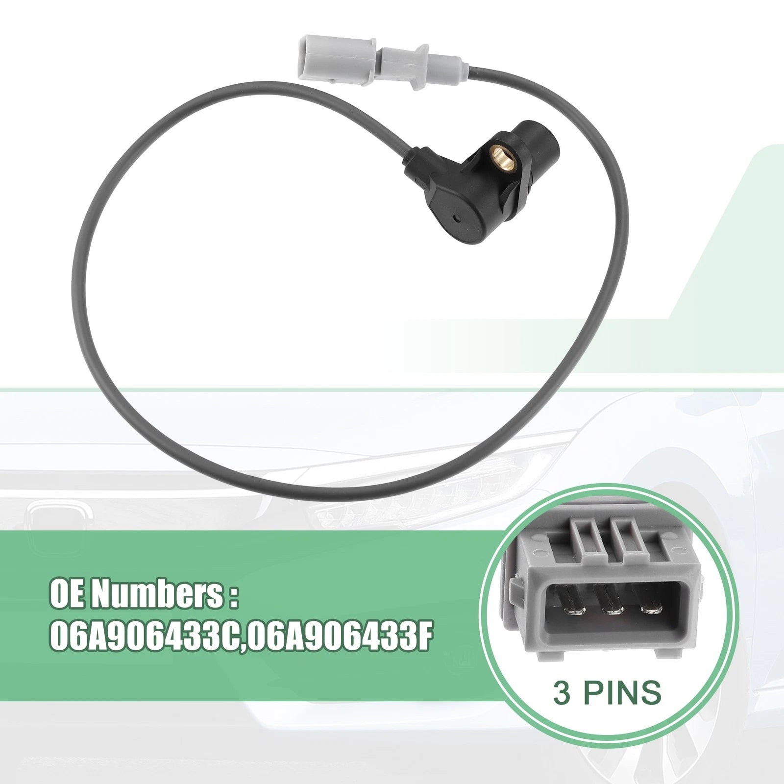 Crankshaft Position Sensor for Audi A4 A6 TT S4 (2001–2006) 06A906433C 06A906433F