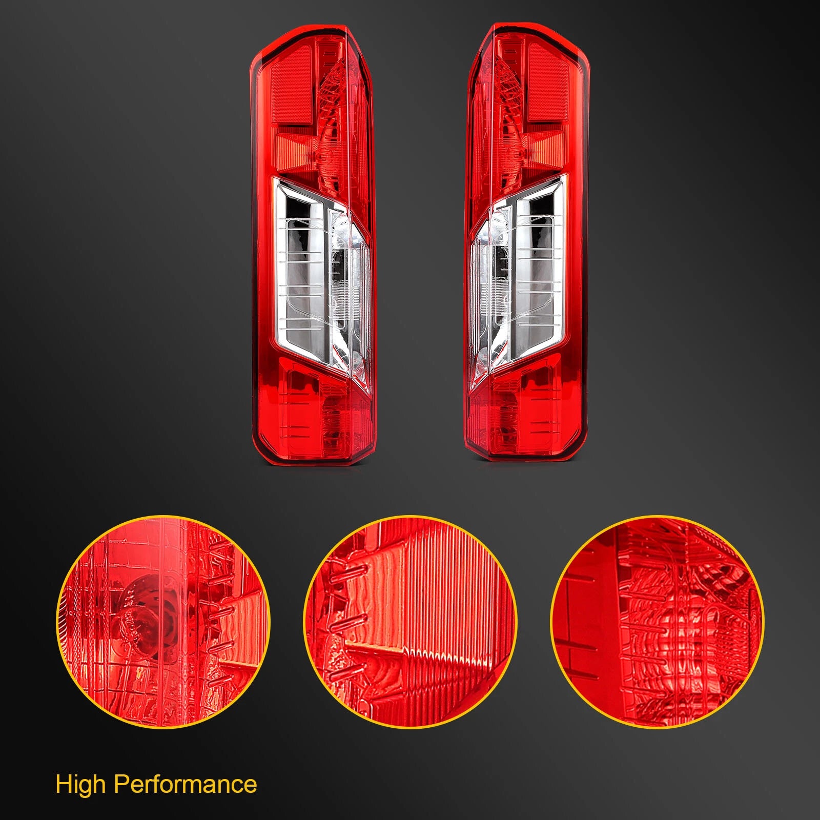 Tail Light Assembly for Ford Transit 150 250 350 (2015–2023) Left+Right Pair