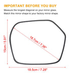 Right Side Heated Mirror Glass with Backing Plate for Honda CR-V (2007–2011)