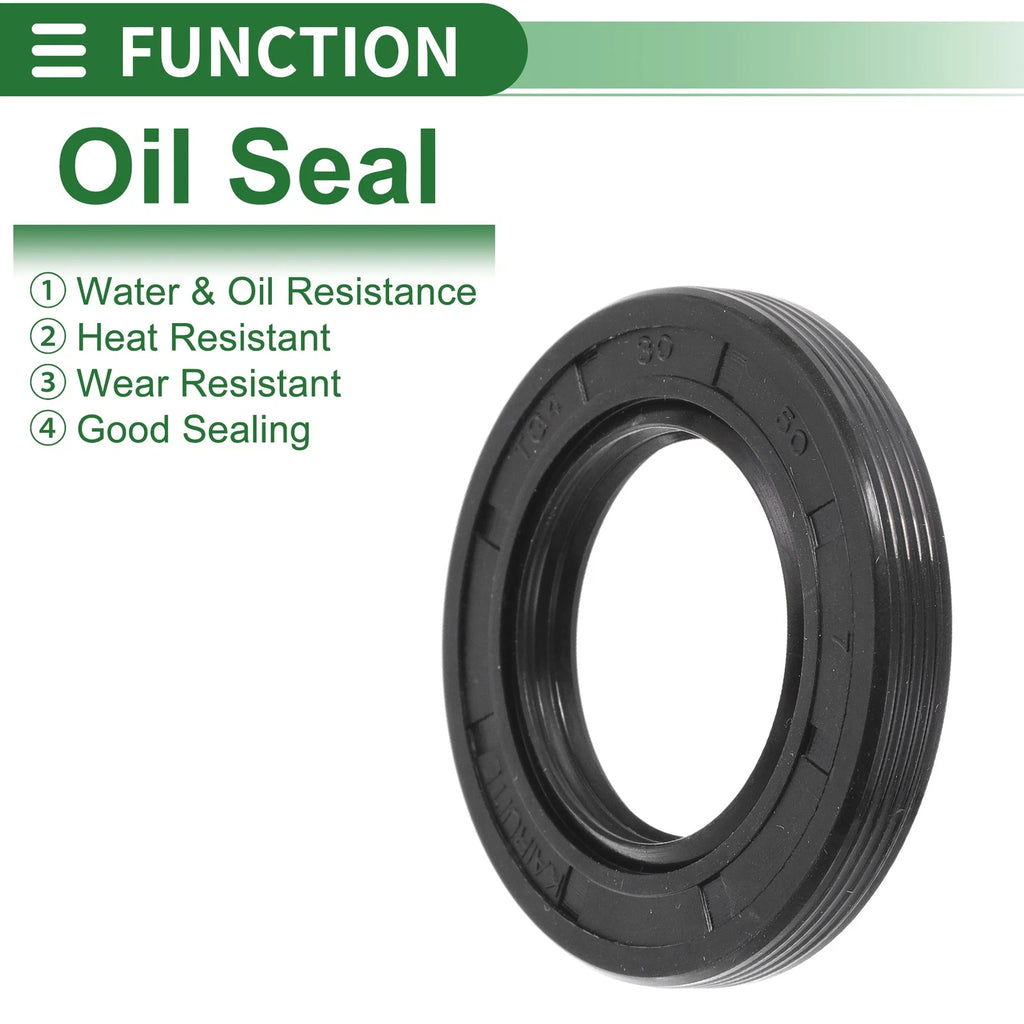 Set of 5 Oil Seal TG4 Lip Seal Ring NBR Rubber 30x50x7mm