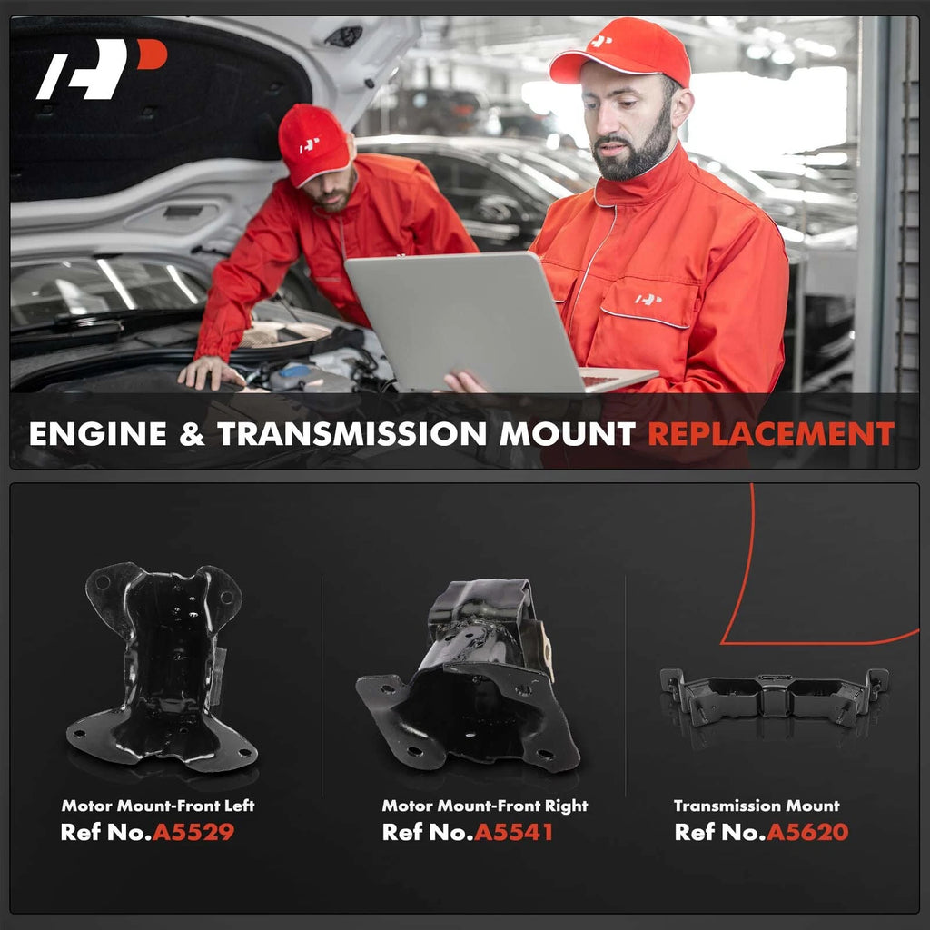3X Engine Motor & Transmission Mount for Jeep Grand Cherokee (2005–2010)