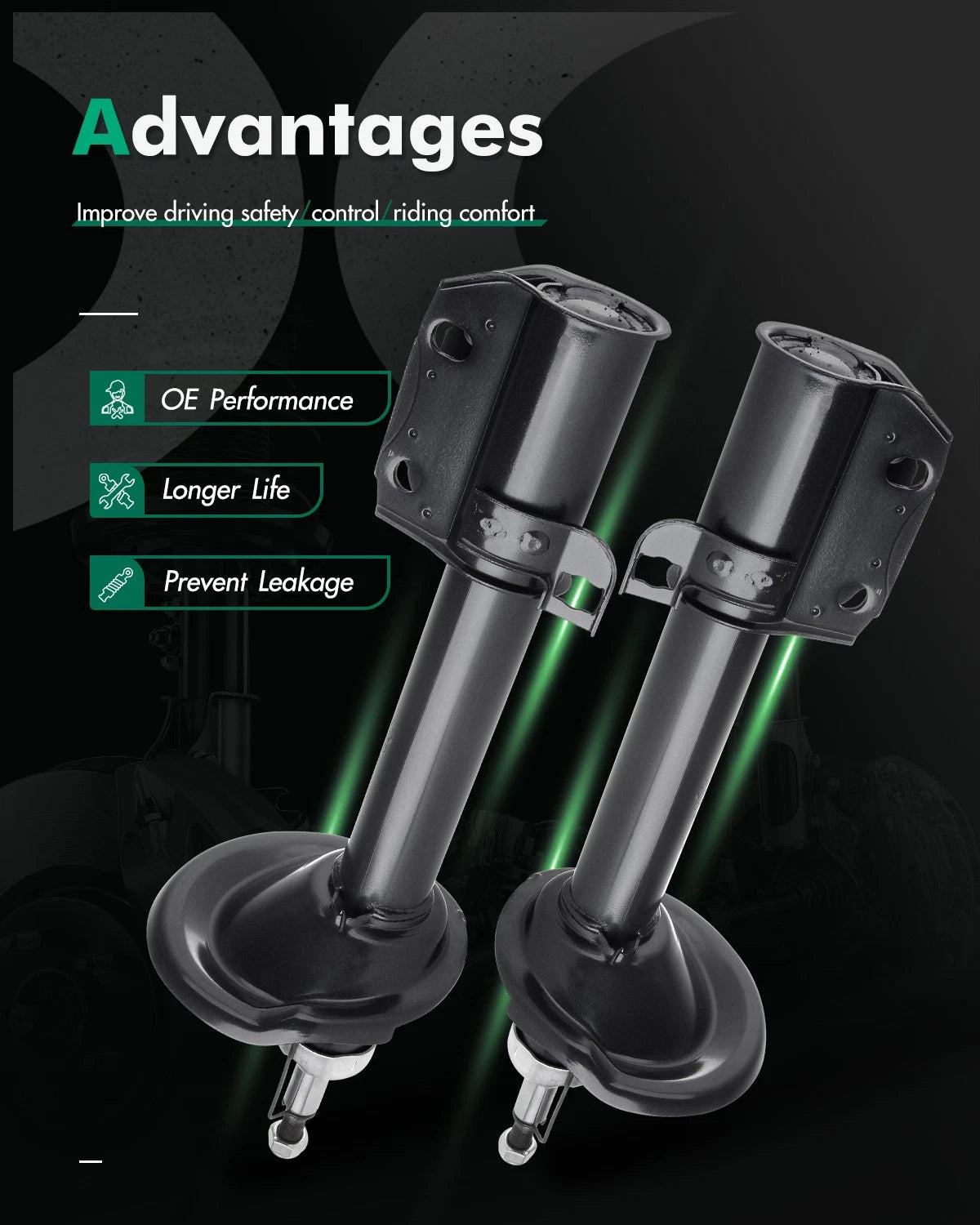 Rear Shocks Struts for Subaru Legacy (1995–1999)
