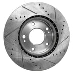 Brake Disc and Pad Kit for Hyundai Veloster (2013–2016) Cross-drilled