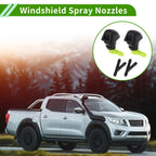 Windshield Washer Nozzle Set of 2 with Y Hose Connector for Honda (2011–2017)