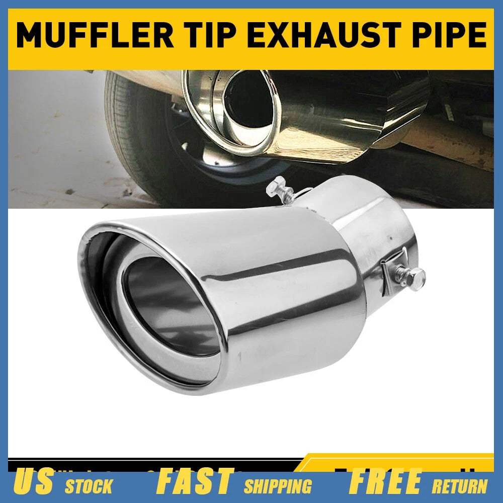 Exhaust Tip Pipe for Universal Fit (Clamp-On, 2.5" Diameter)