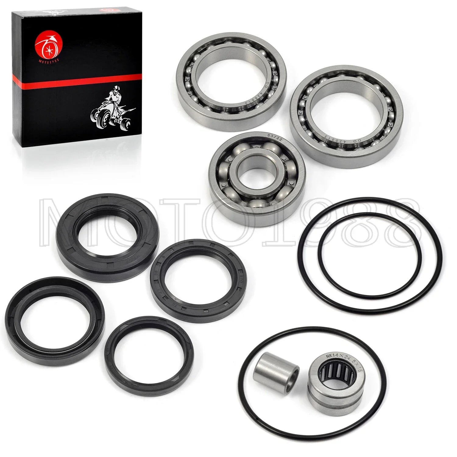 Rear Diff Bearings Seals Kit for Honda FourTrax 300