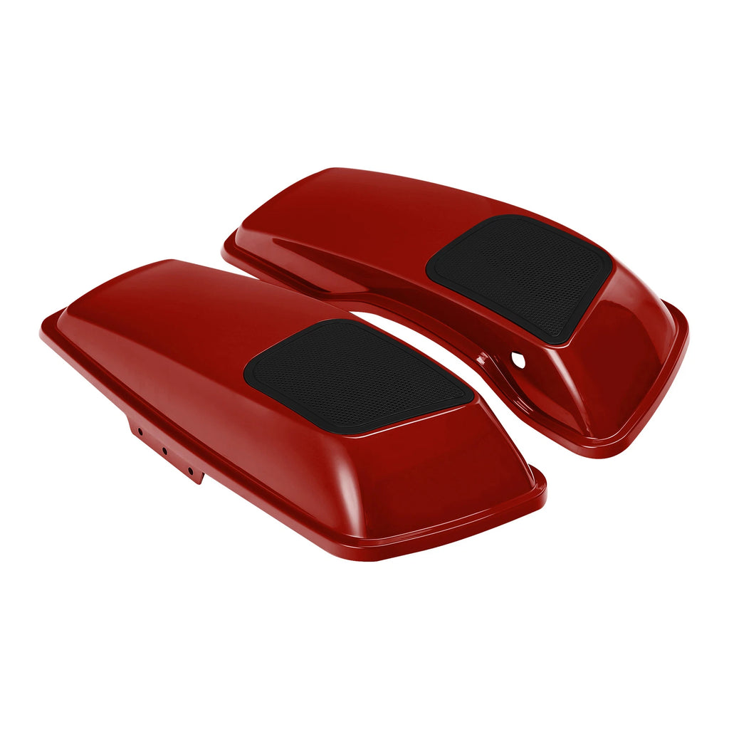 6x9" Hard Saddlebag Speaker Lids for Harley Touring Models (2014–2024) Wicked Red