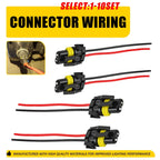 Set of 4 9006 9005 Socket Adapter Wire Harness Extension for Headlight