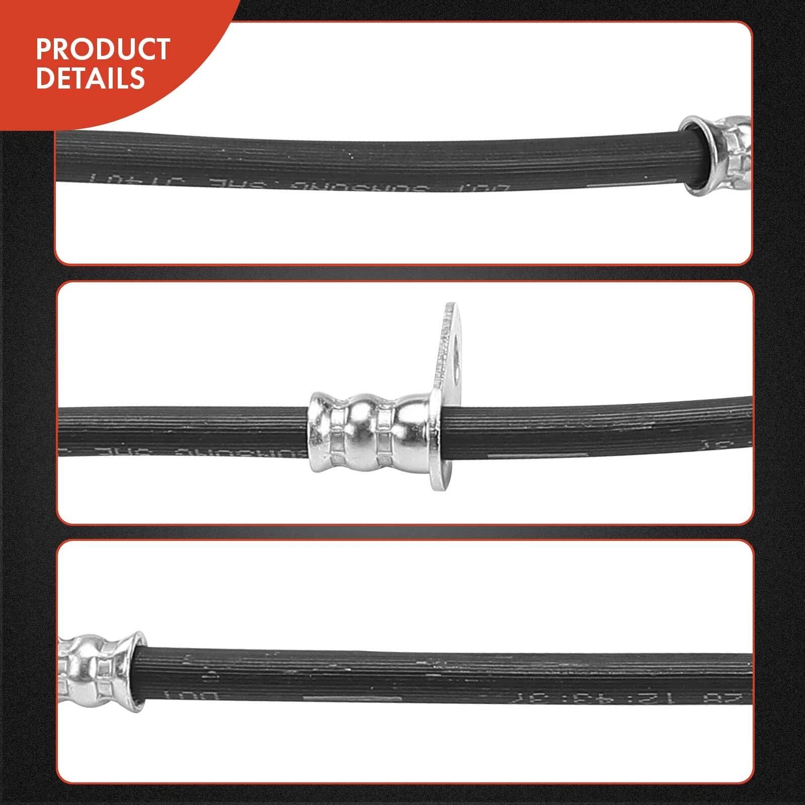2X Rear Brake Hydraulic Hose for Chevrolet Camaro (2010–2015)