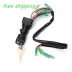 Ignition Switch Key Assembly for Yamaha Outboard Motor Control Box (703-82510-43-00)