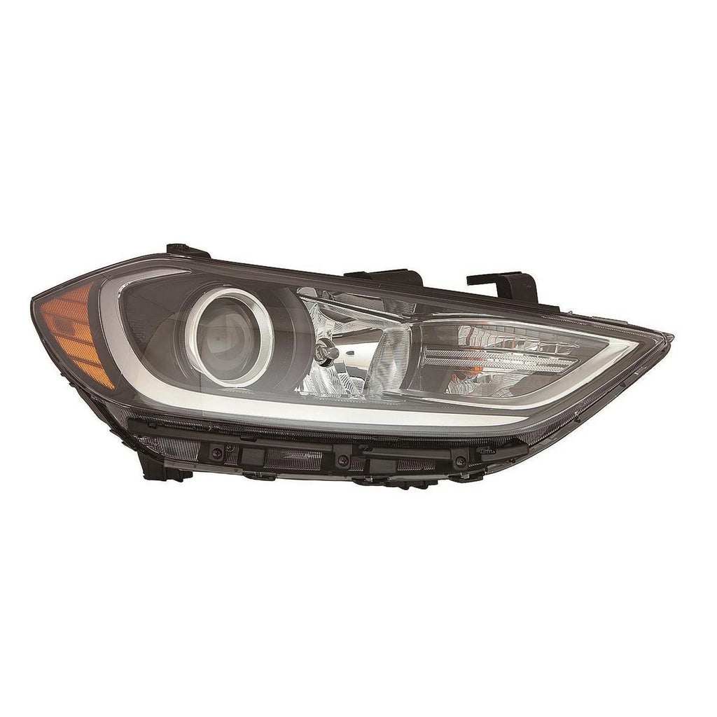 Halogen Headlight Assembly w/o LED DRL for Passenger Side Car Bumper (2009–2016)
