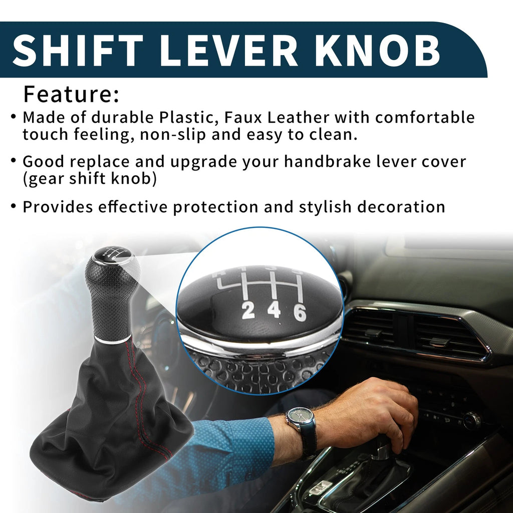 6 Speed Gear Shift Knob with Cover No. 1J0711113C for Volkswagen Golf Mk IV (1998–2006)
