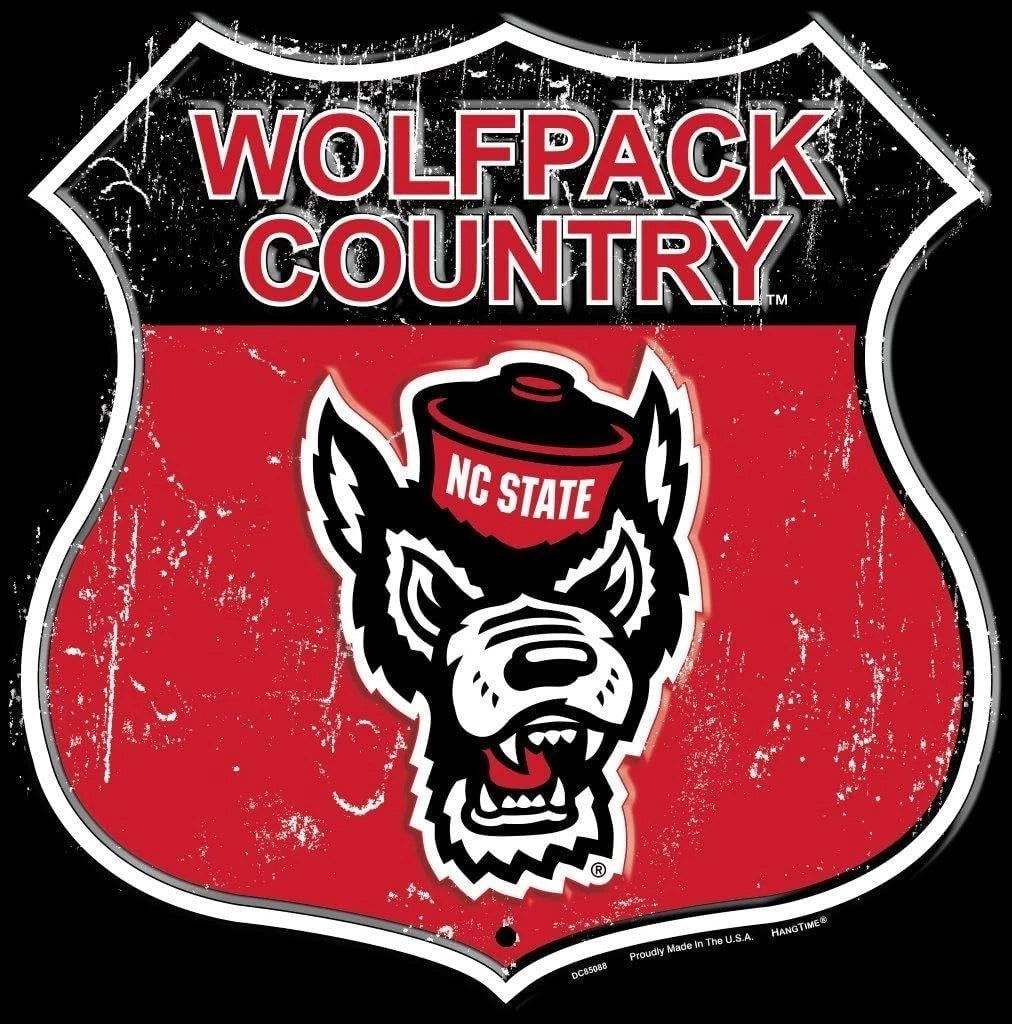 12x12 Aluminum Sign for North Carolina State University WolfPack