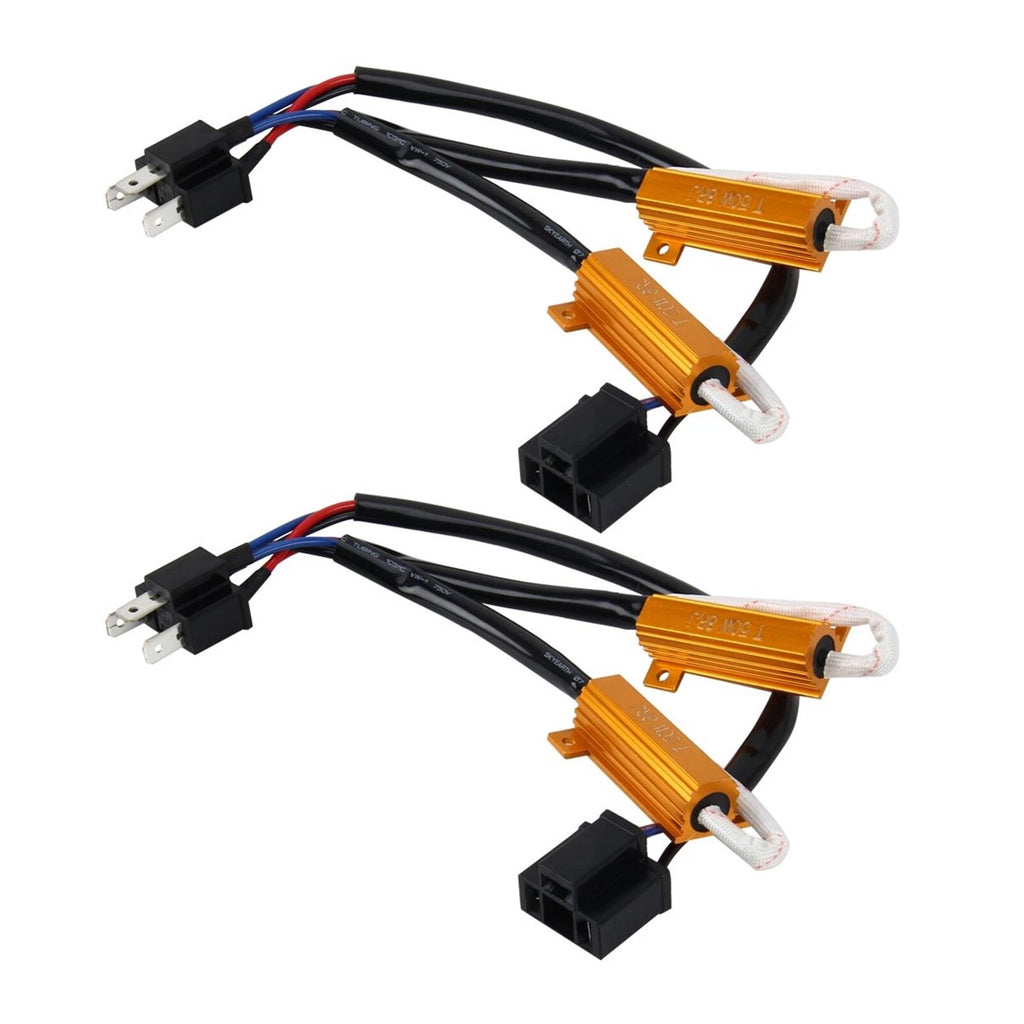 LED Headlight Canbus Resistor Decoder Wiring for 12V H4 HB2 (2010-2020)