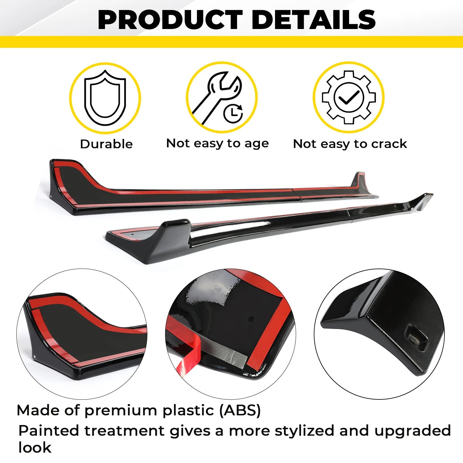 Side Skirts Extension Rocker Panels for Tesla Model 3 (2017–2023)