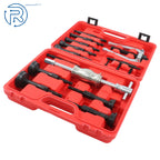 Set of 16 Inner Bearing Blind Hole Remover Extractors with Slide Hammer